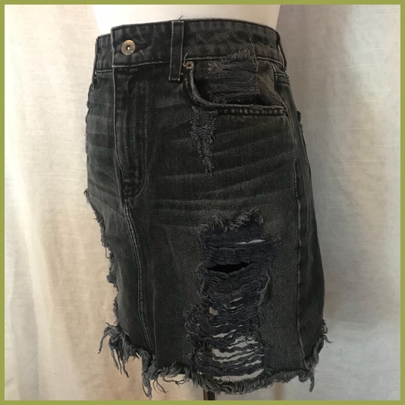 Carmar Distressed Denim Skirt - Picture 3 of 4